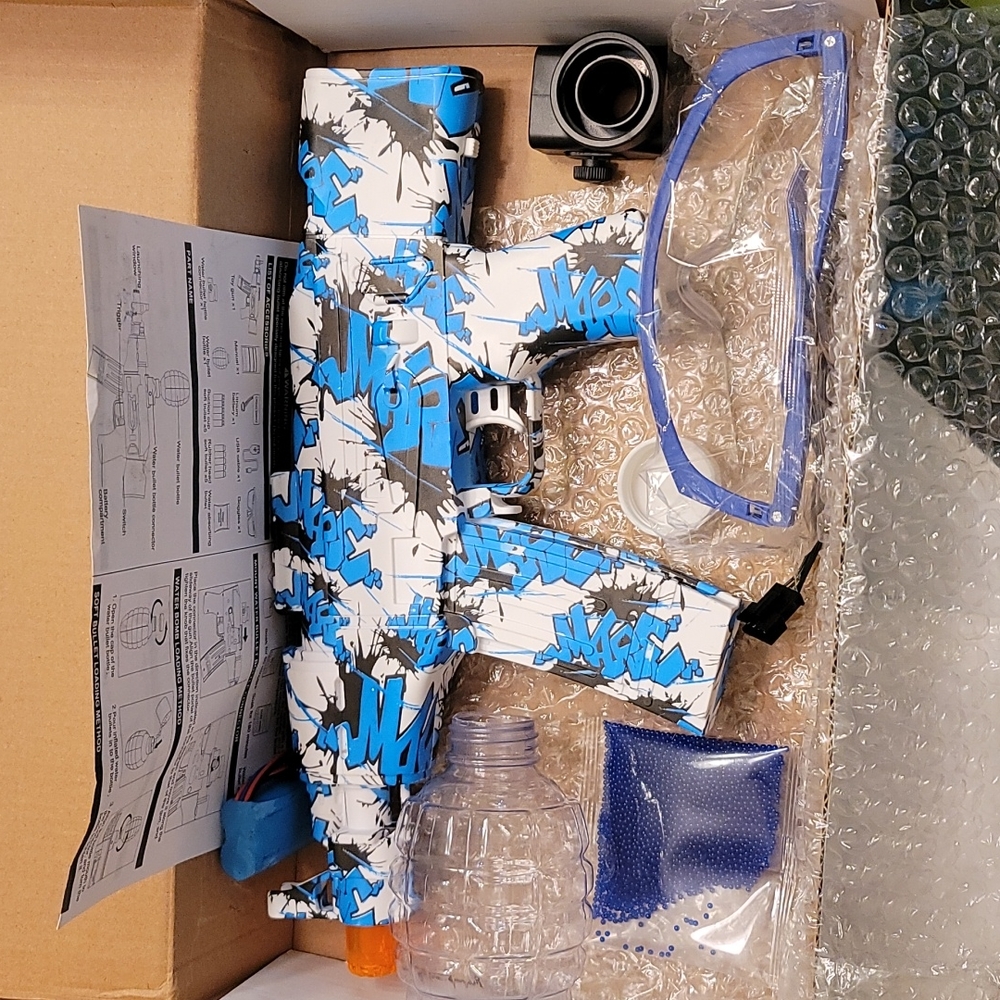 Blue Splatter Ball Gun
